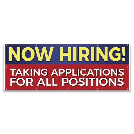 Signmission Now Hiring! Taking Applications for Positions Banner Concession Stand Food Truck Single Sided B-120-30116